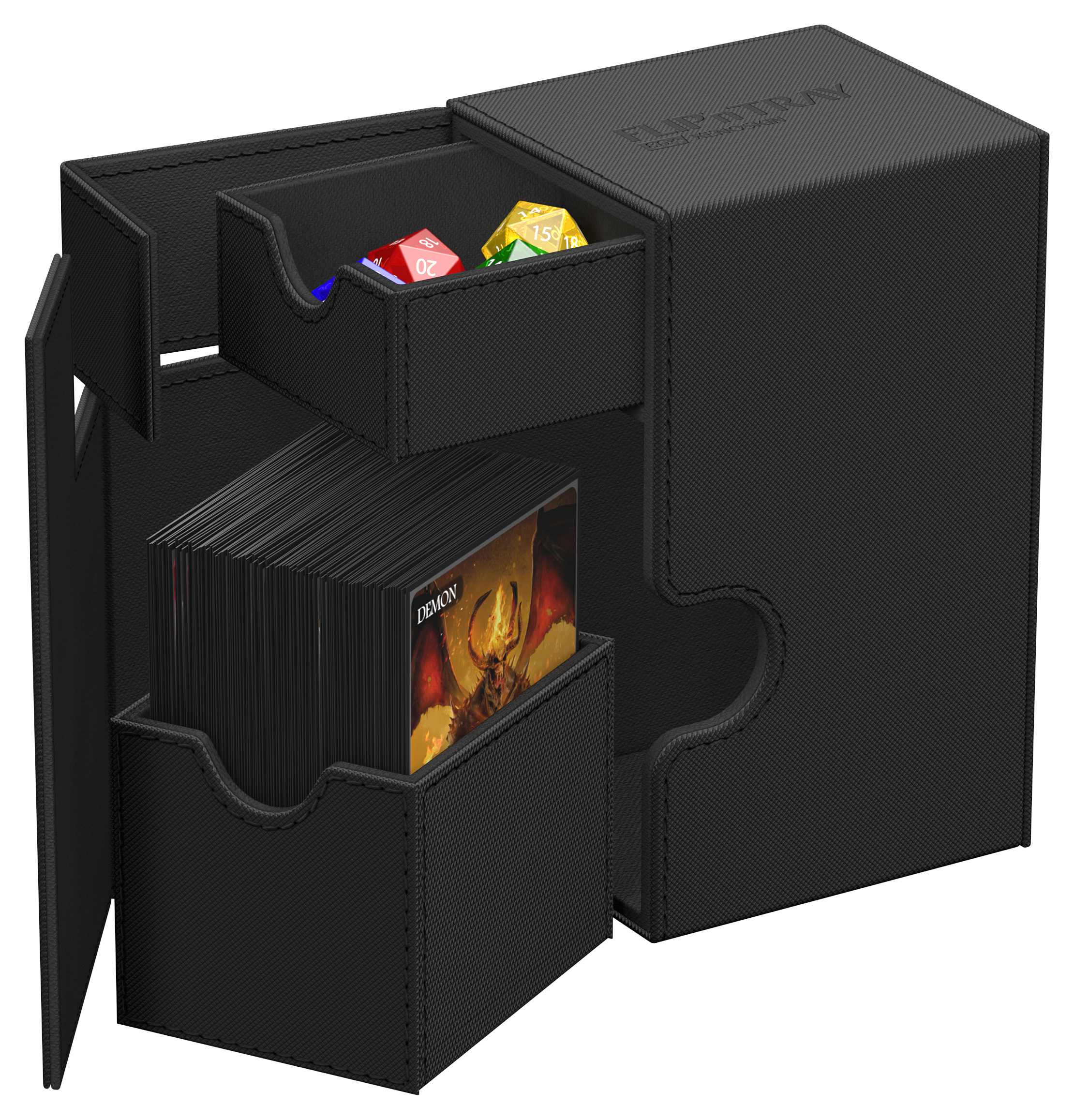 Ultimate Guard Card Deck Box Flip'n'Tray 80+ Black Schwarz