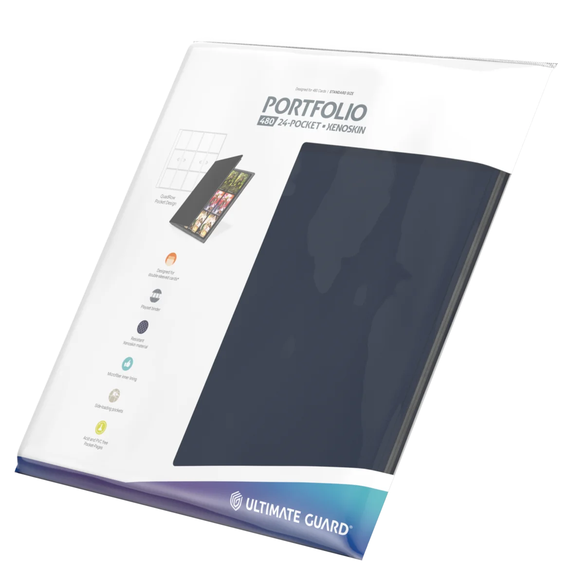 Ultimate Guard Portfolio 480 24-Pocket Xenoskin - Blue