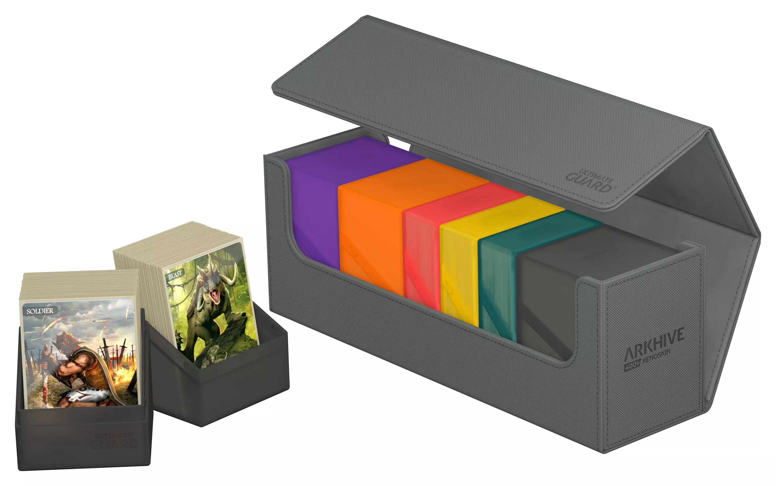 Ultimate Guard Card Deck Box Arkhive 400+ Grey Grau
