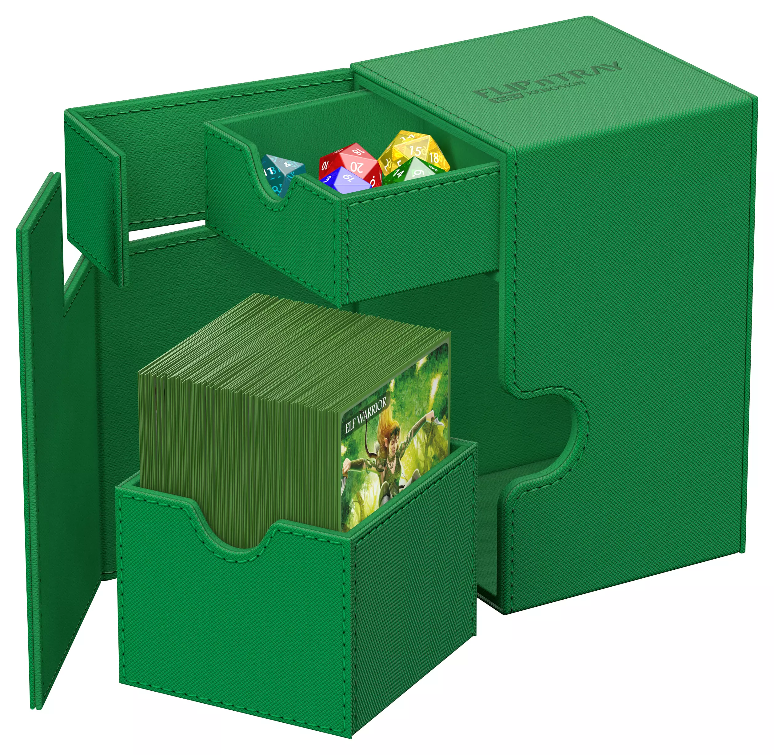 Ultimate Guard Card Deck Box Flip'n'Tray 100+ Green Grün