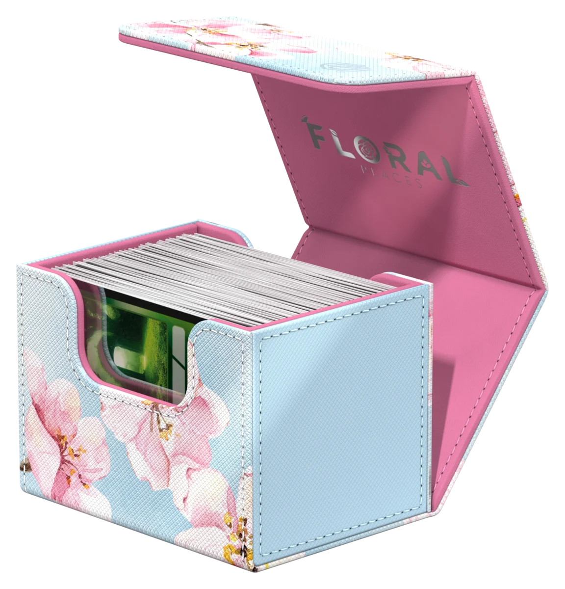 Ultimate Guard Sidewinder 100+ Xenoskin "Floral Places" - Cherry Blossom