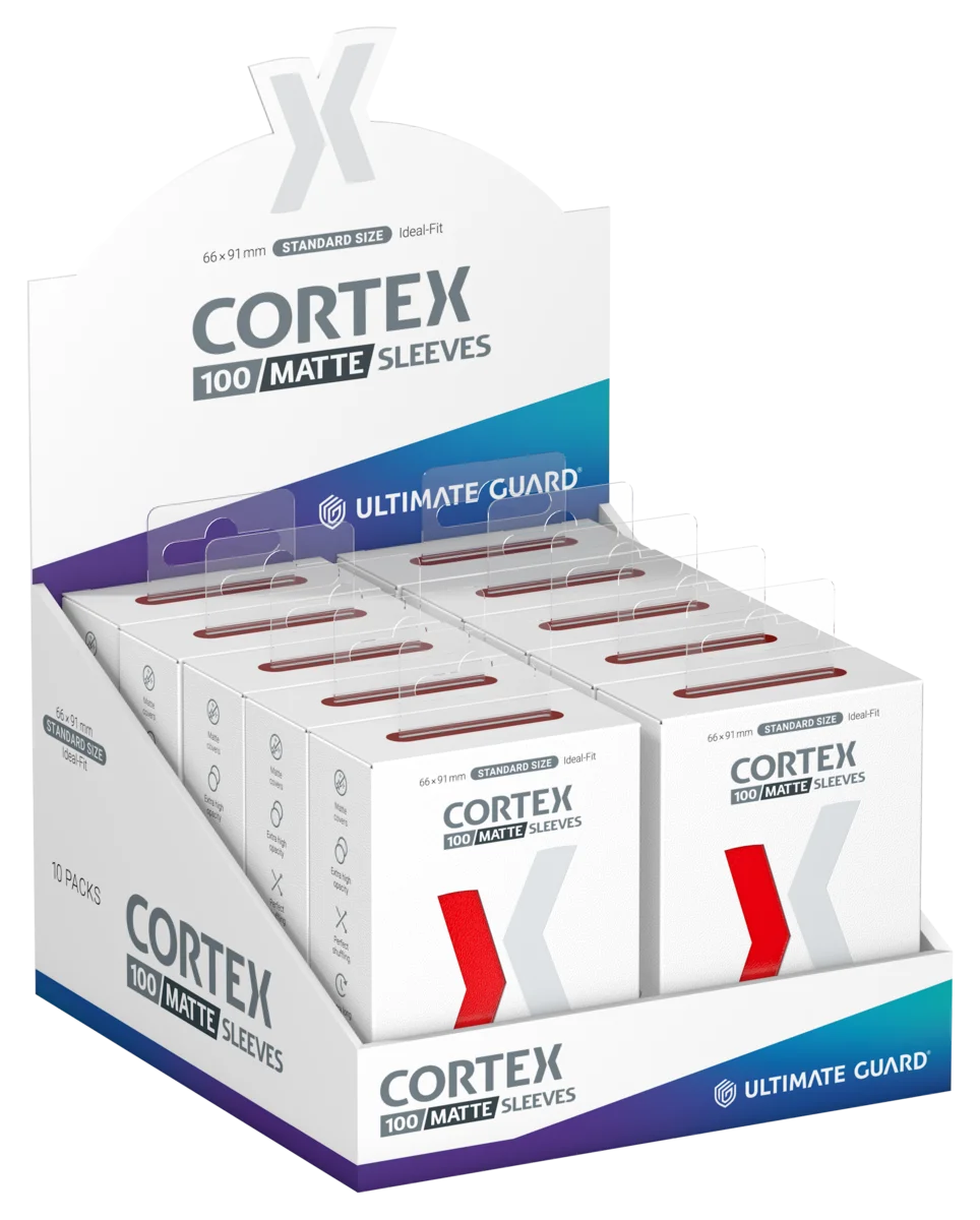 Ultimate Guard Cortex Sleeves Matte Standard Size (100) - Red