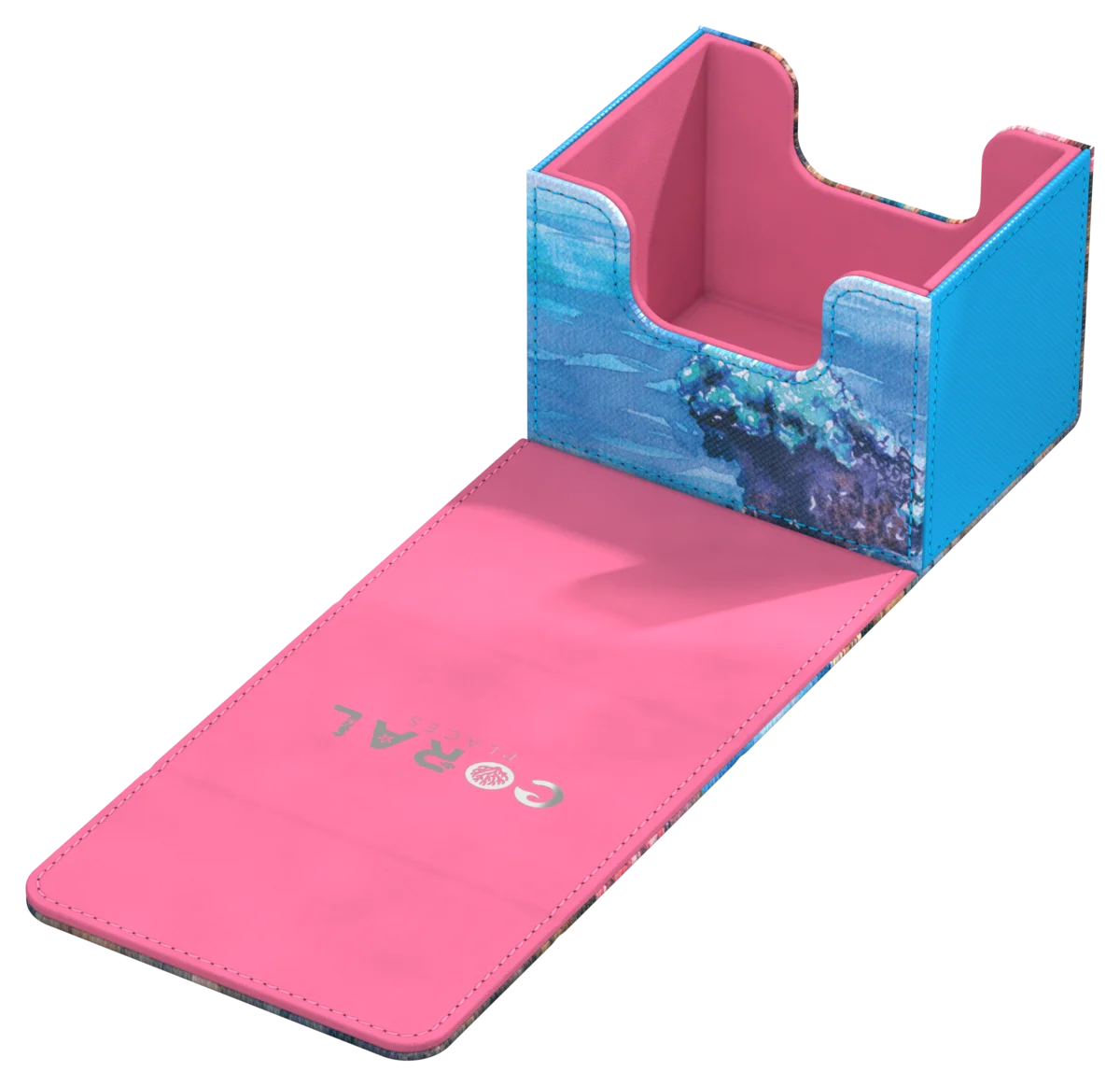 Ultimate Guard Sidewinder 100+ Xenoskin "Coral Places" - Seablue Hush