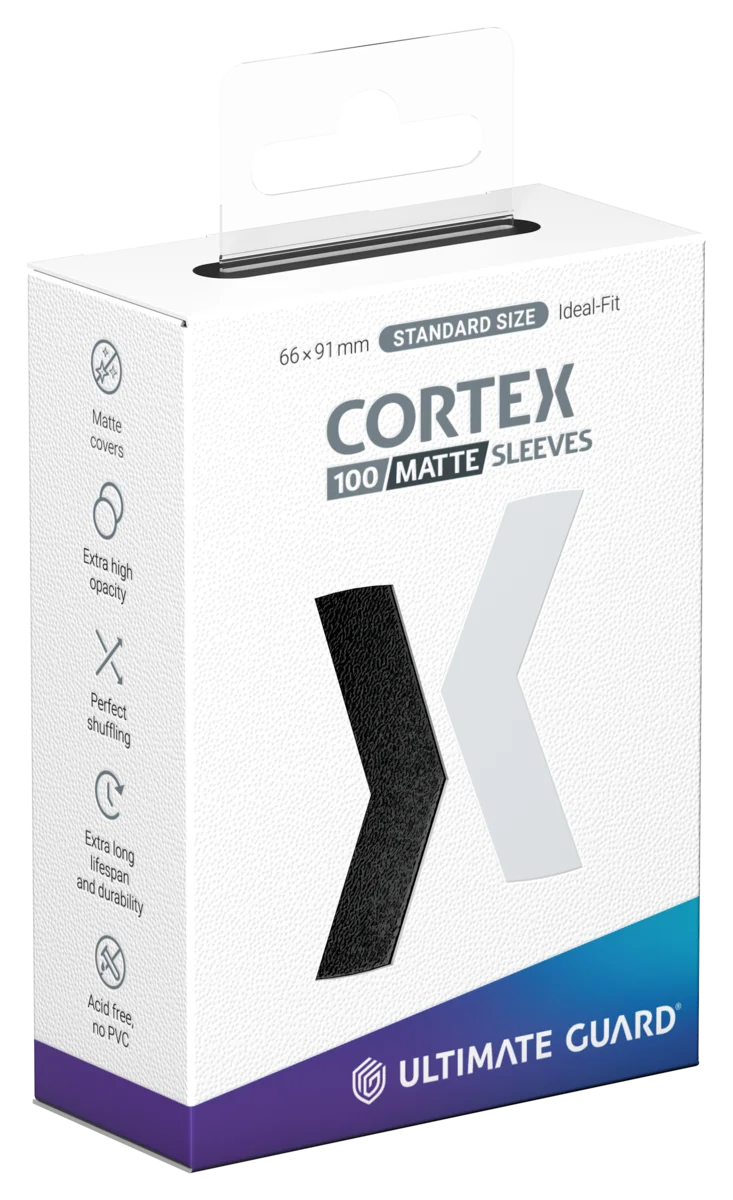 Ultimate Guard Cortex Sleeves Matte Standard Size (100) - Black