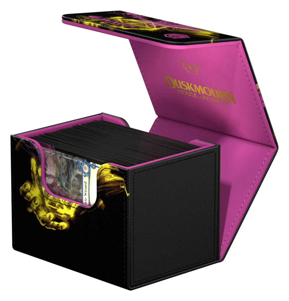 Ultimate Guard Sidewinder 100+ Xenoskin deck box from Magic: The Gathering's Duskmourn set