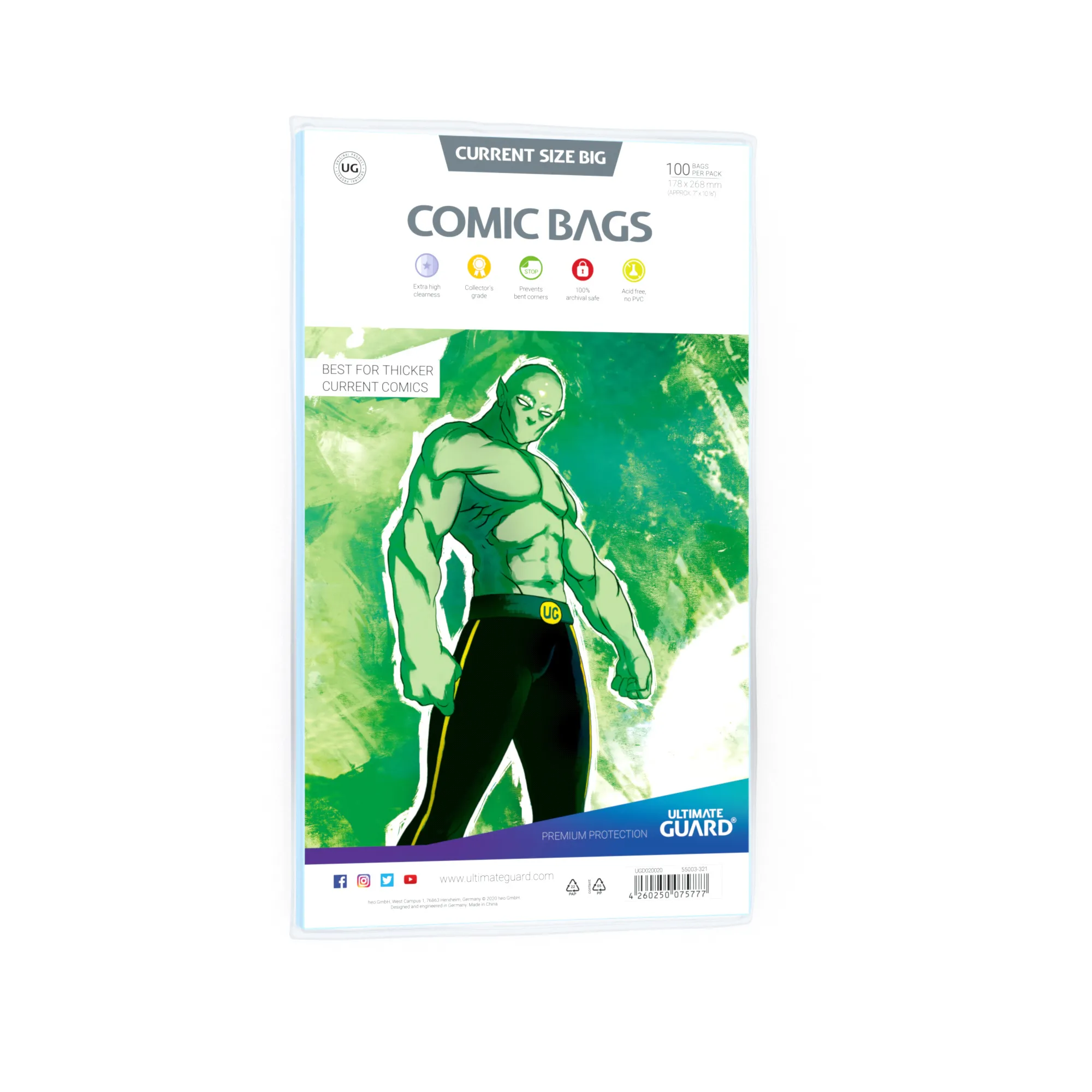 Comic Bags | Silver | Resealable | UGD020003