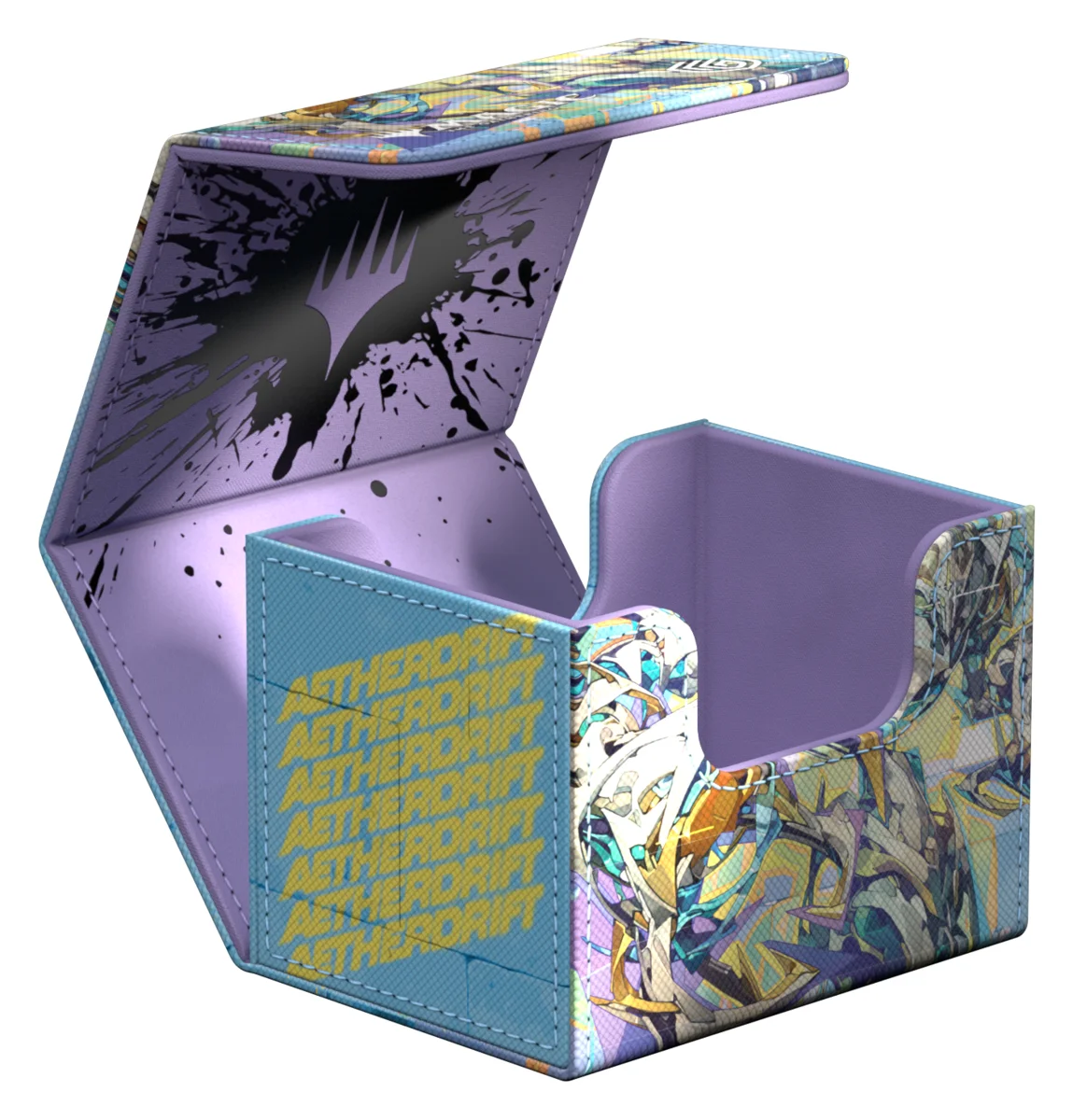 Ultimate Guard Sidewinder 100+ Xenoskin deck box from Magic: The Gathering's Aetherdrift set