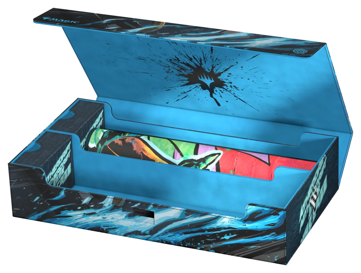 Ultimate Guard Omnihive 1000+ Xenoskin mass storage deck box from Magic: The Gathering's Aetherdrift set
