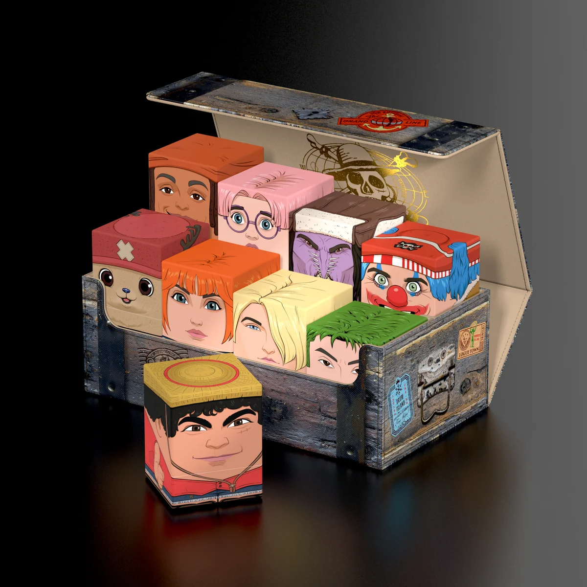 Squaroes Collectors Case 800 ONE PIECE - Wooden Chest