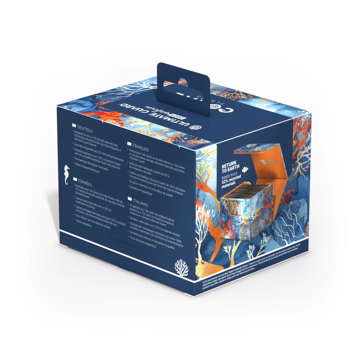 Ultimate Guard Sidewinder 100+ Coral Places Xenoskin deck box