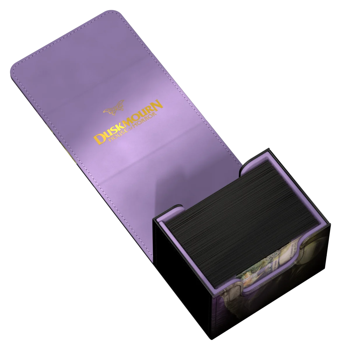 Ultimate Guard Sidewinder 100+ Xenoskin deck box from Magic: The Gathering's Duskmourn set