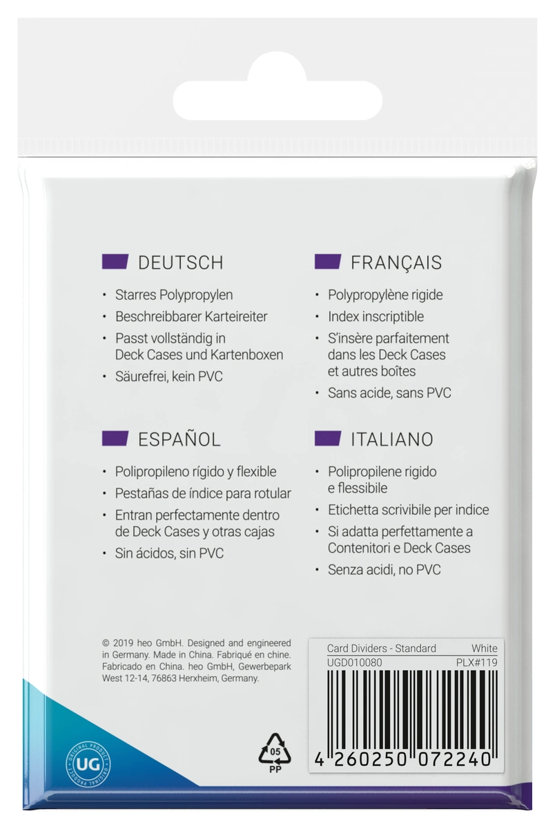 Ultimate Guard Card Dividers Standard Size