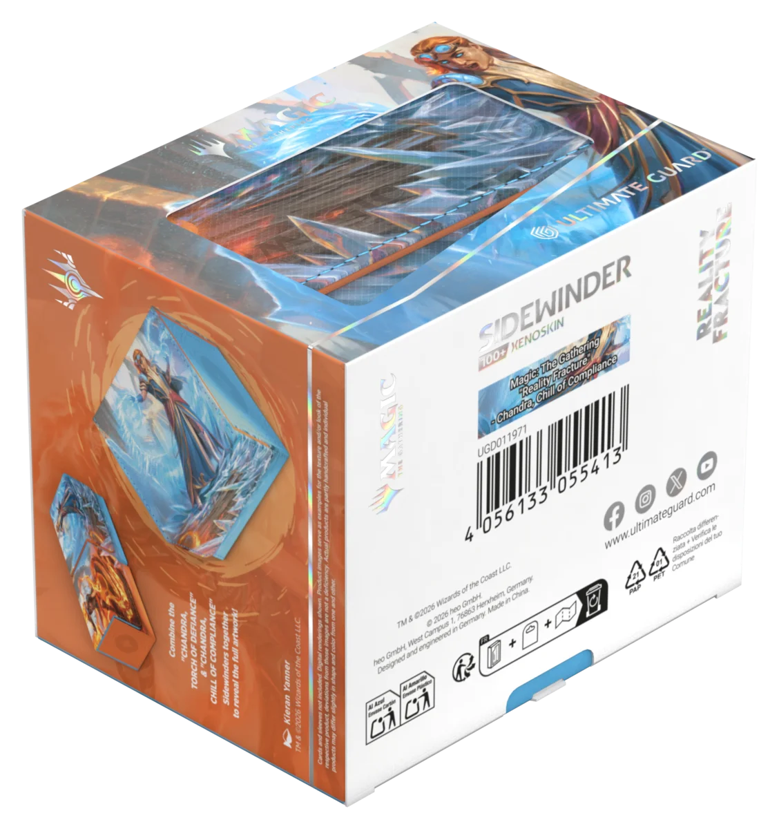 Ultimate Guard Sidewinder 100+ Xenoskin Magic: The Gathering "Reality Fracture" - Chandra, Chill of Compliance