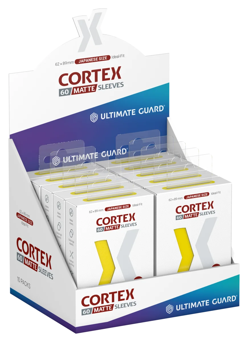 Ultimate Guard Cortex Sleeves Matte Japanese Size (60) - Yellow