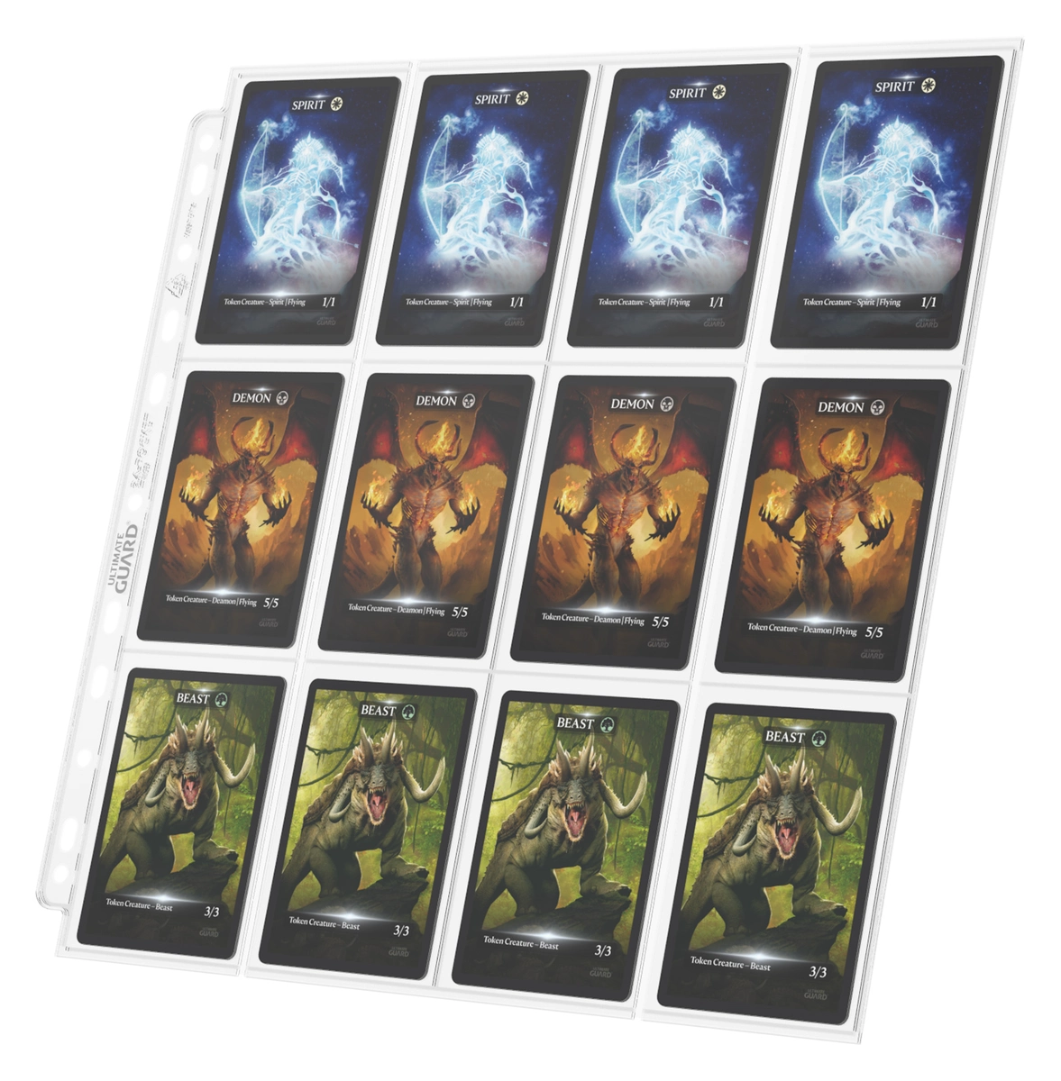 Ultimate Guard 24-Pocket QuadRow Pages Side-Loading for trading card binders 