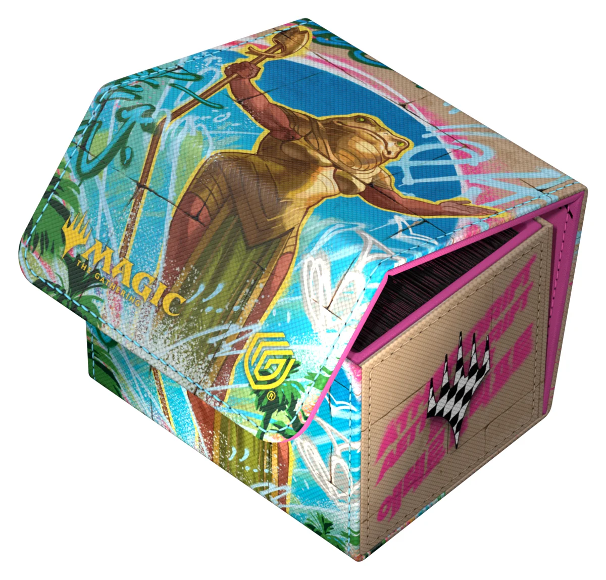 Ultimate Guard Sidewinder 100+ Xenoskin deck box from Magic: The Gathering's Aetherdrift set