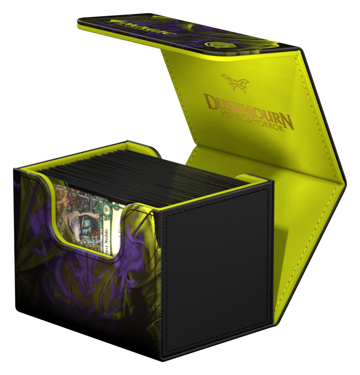 Ultimate Guard Sidewinder 100+ Xenoskin deck box from Magic: The Gathering's Duskmourn set