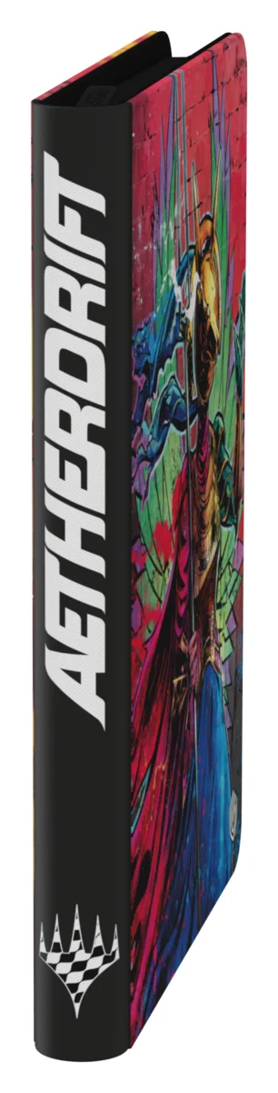 Ultimate Guard Zipfolio 360 18-Pocket Xenoskin trading card binder from Magic: The Gathering's Aetherdrift set