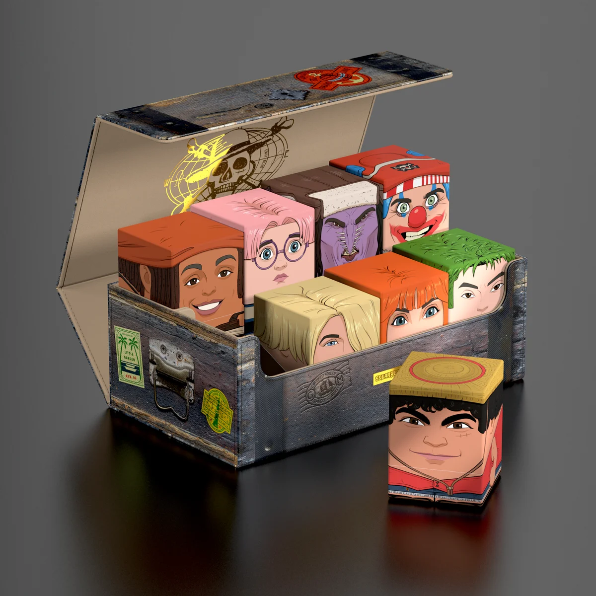 Squaroes Collectors Case 800 ONE PIECE - Wooden Chest