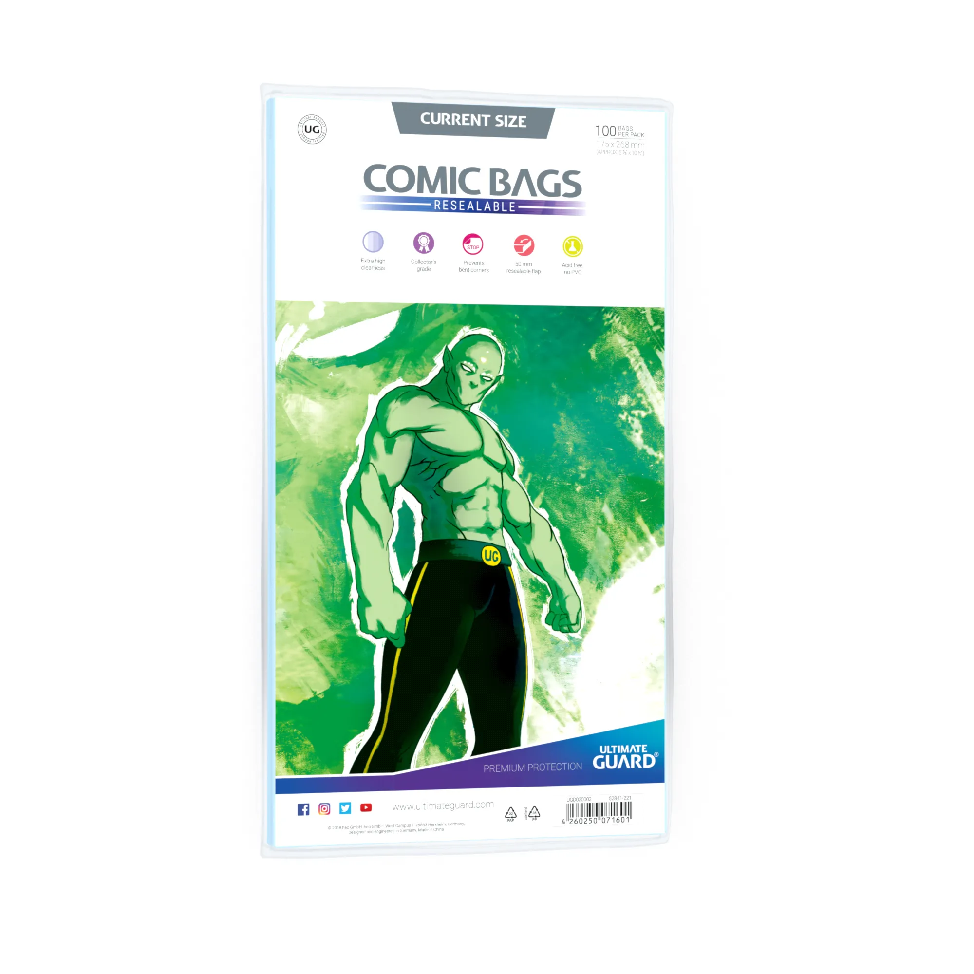 Max Protection Golden Comic Bags - Resealable - Columbia Hobby - Card  Savers, Toploaders, Sleeves and More