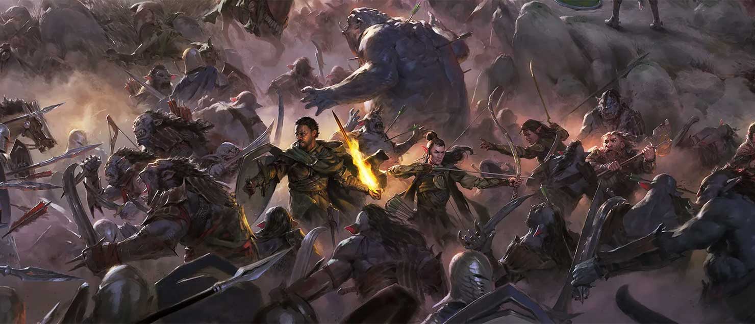 lord of the rings battle art