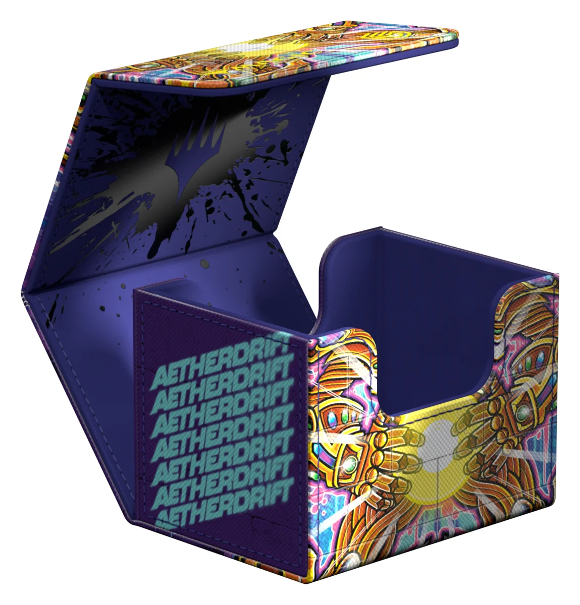 Ultimate Guard Sidewinder 100+ Xenoskin deck box from Magic: The Gathering's Aetherdrift set