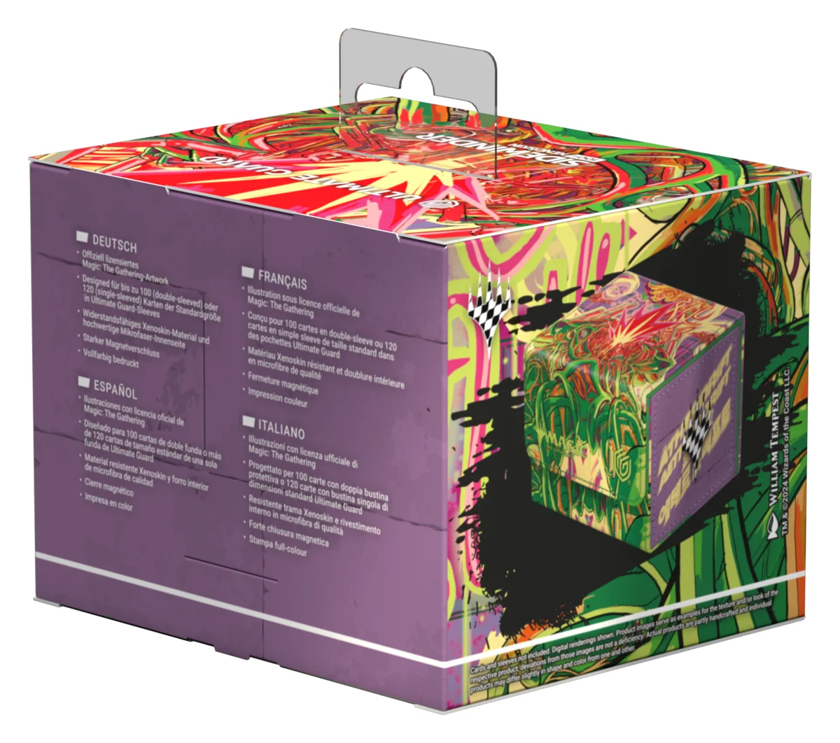 Ultimate Guard Sidewinder 100+ Xenoskin deck box from Magic: The Gathering's Aetherdrift set