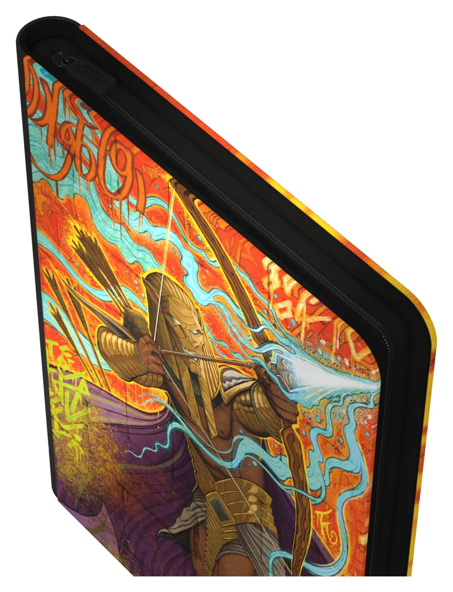 Ultimate Guard Zipfolio 360 18-Pocket Xenoskin trading card binder from Magic: The Gathering's Aetherdrift set