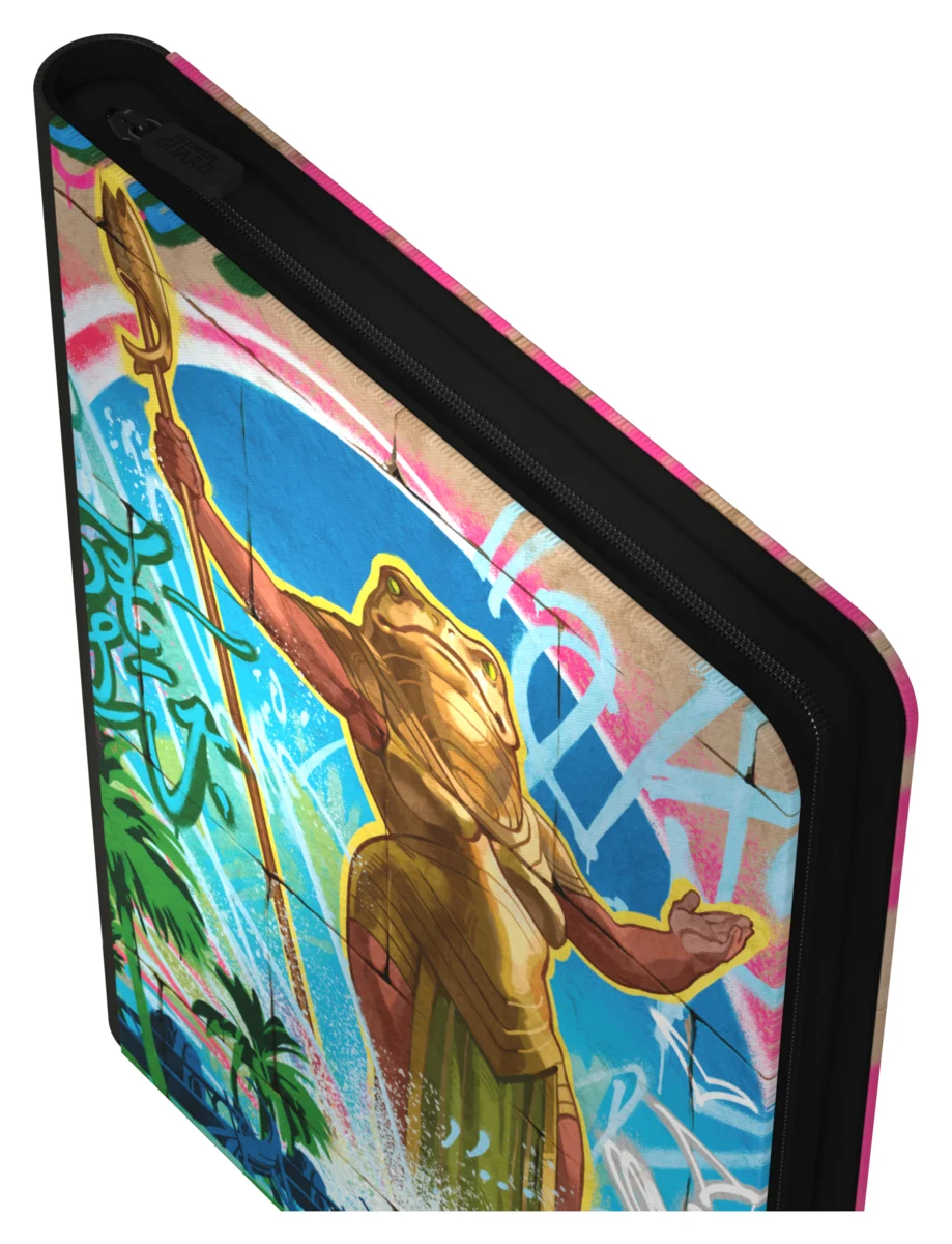 Ultimate Guard Zipfolio 360 18-Pocket Xenoskin trading card binder from Magic: The Gathering's Aetherdrift set