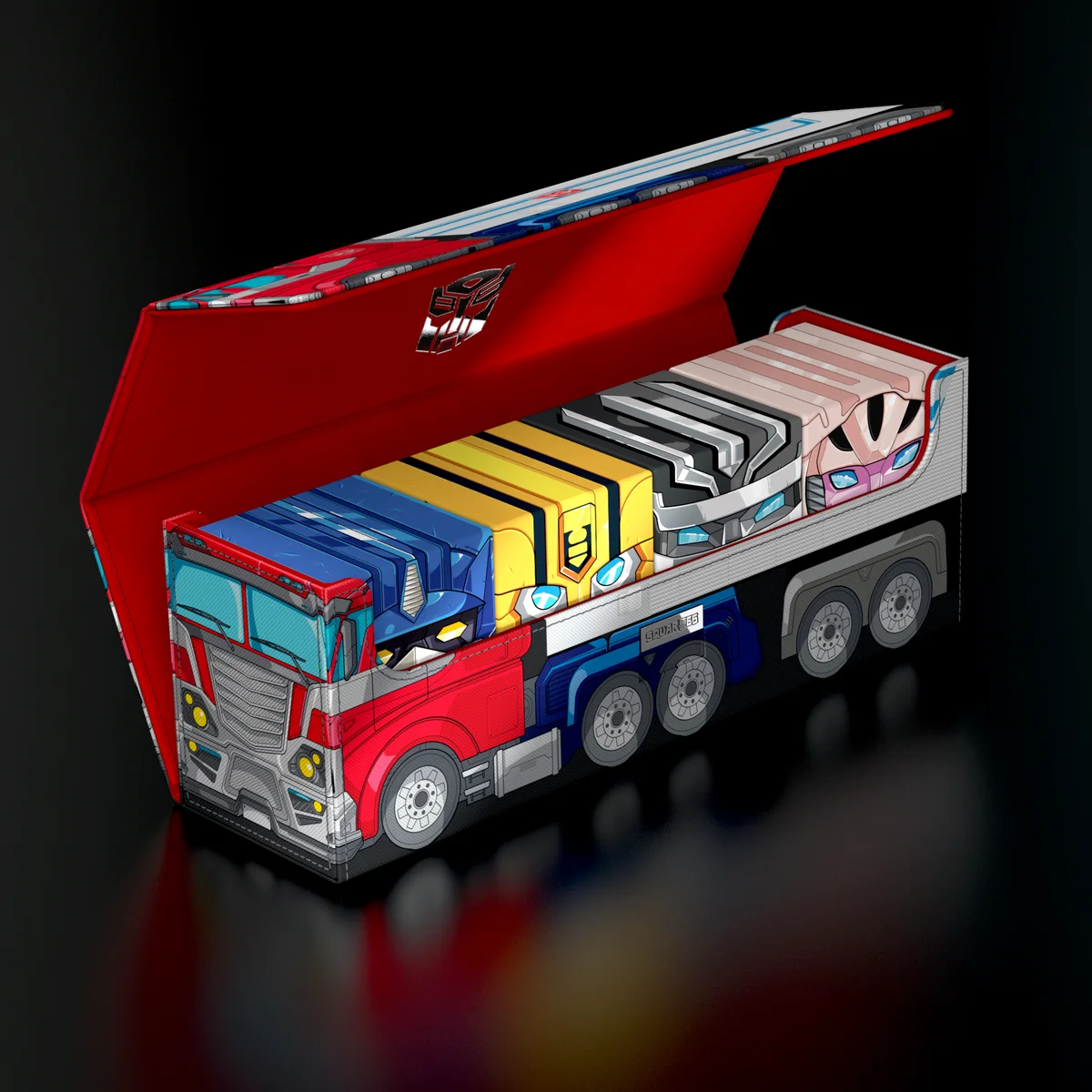 Squaroes Collectors Case 400 Squaroe Transformers - Optimus Prime Truck