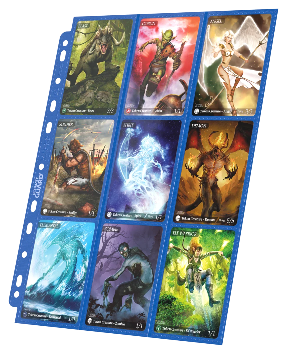 Ultimate Guard 18-Pocket Pages Side-Loading (10) - Blue