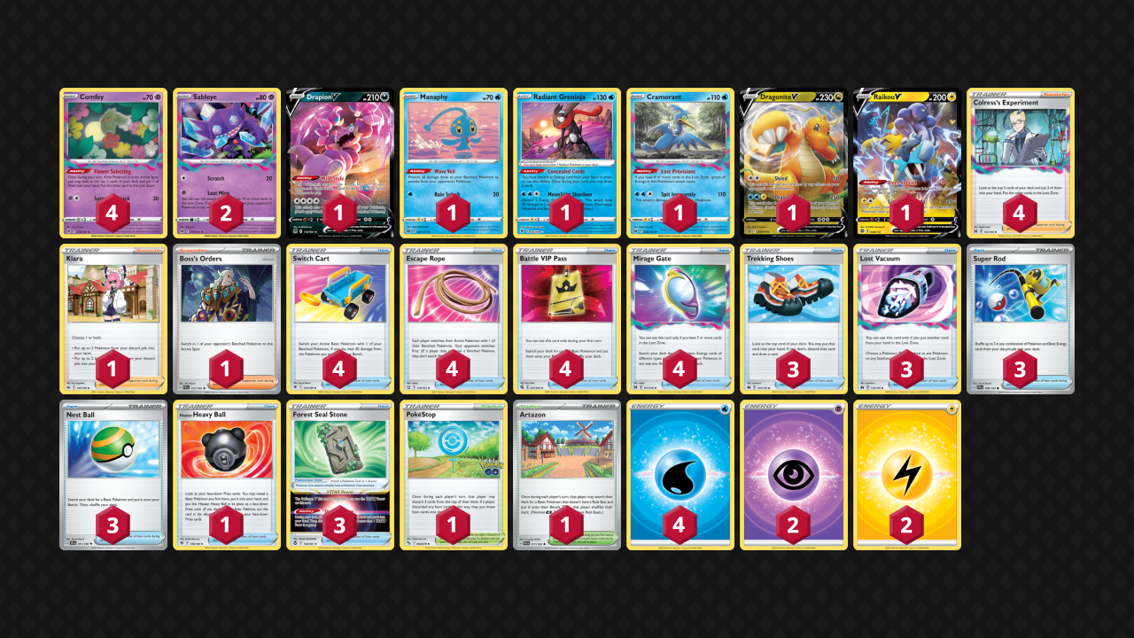 Dialga Lost Zone, Deck