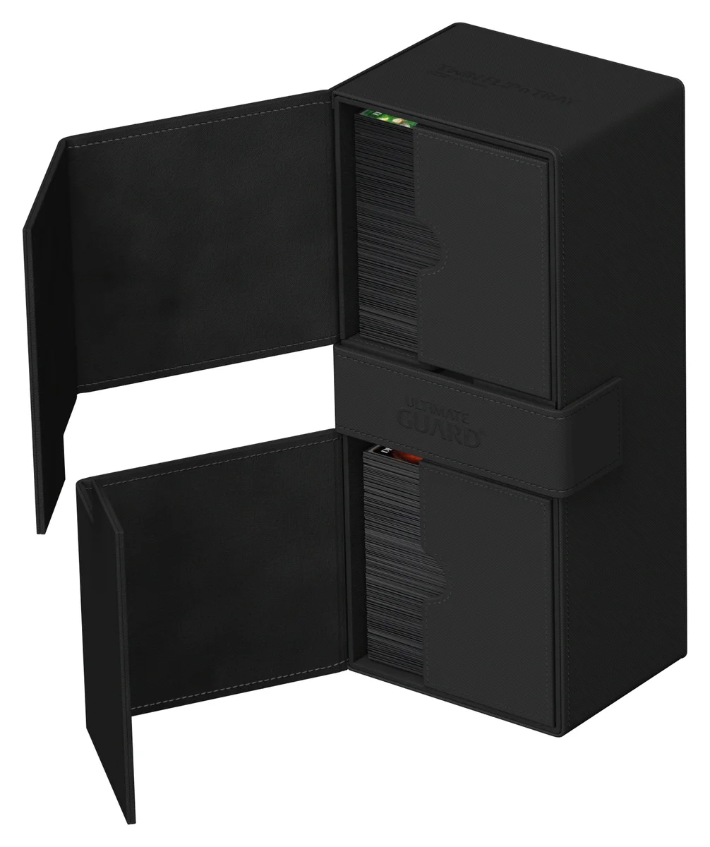 Twin Flip'n'Tray 266+ Xenoskin - Black | Card Cases | Ultimate Guard