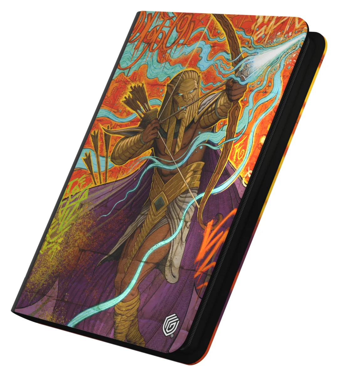 Ultimate Guard Zipfolio 360 18-Pocket Xenoskin trading card binder from Magic: The Gathering's Aetherdrift set