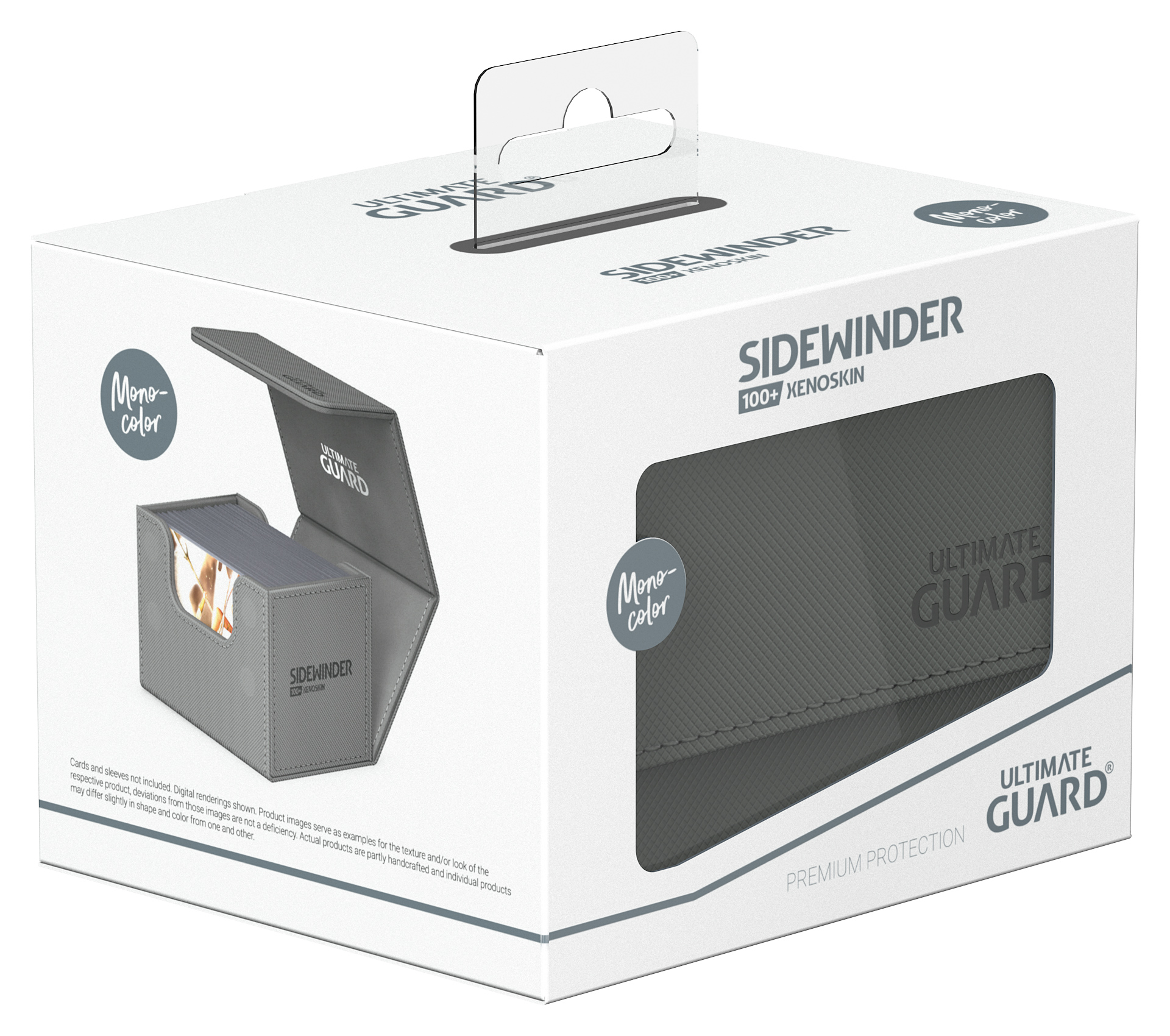 Ultimate Guard Card Deck Box Sidewinder 100+ Grey Grau