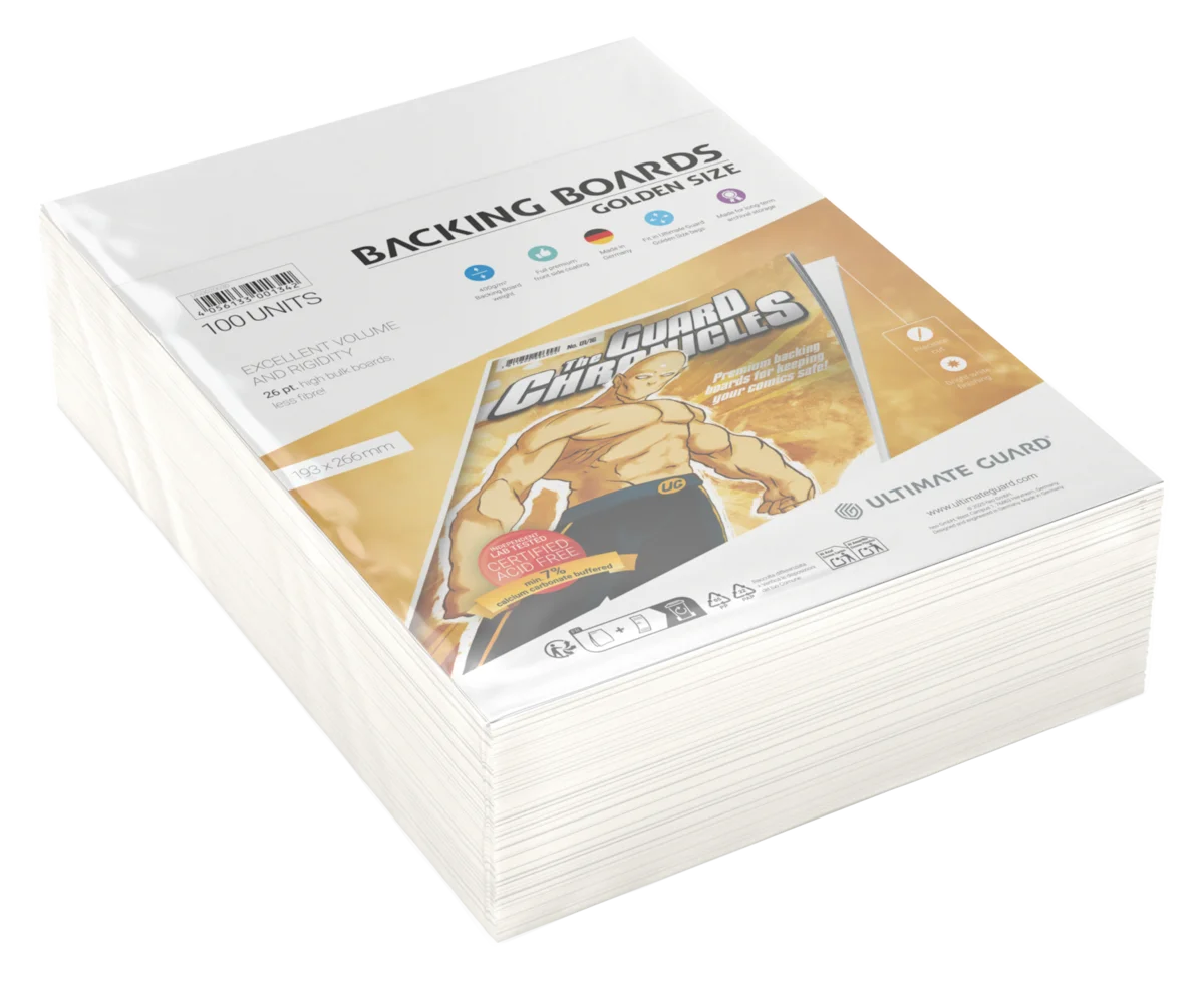 Ultimate Guard Comic Backing Boards (100) - Golden Size