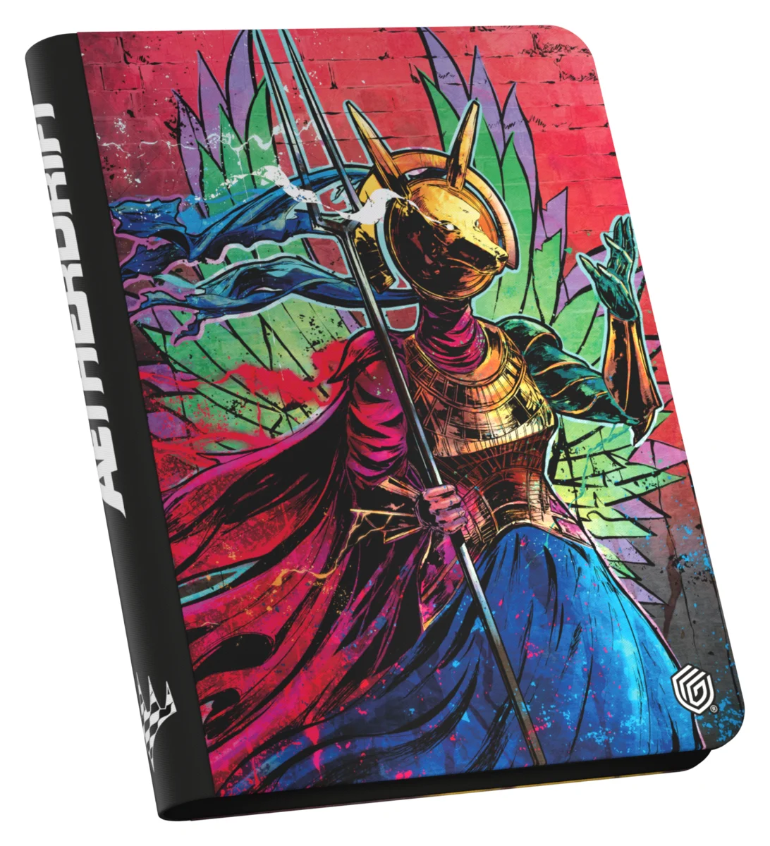 Ultimate Guard Zipfolio 360 18-Pocket Xenoskin trading card binder from Magic: The Gathering's Aetherdrift set