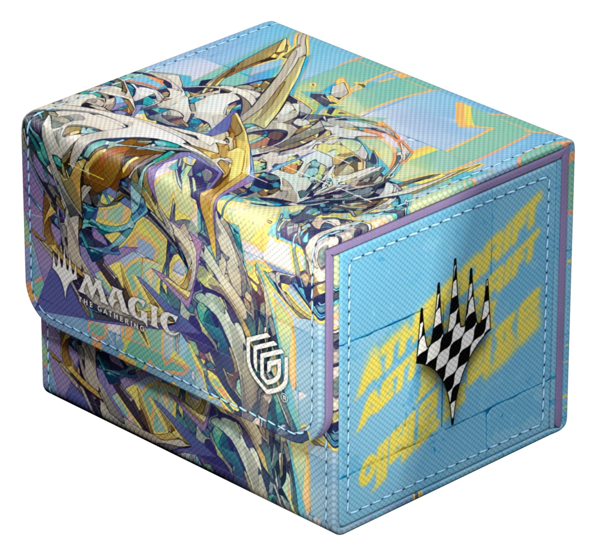 Ultimate Guard Sidewinder 100+ Xenoskin deck box from Magic: The Gathering's Aetherdrift set