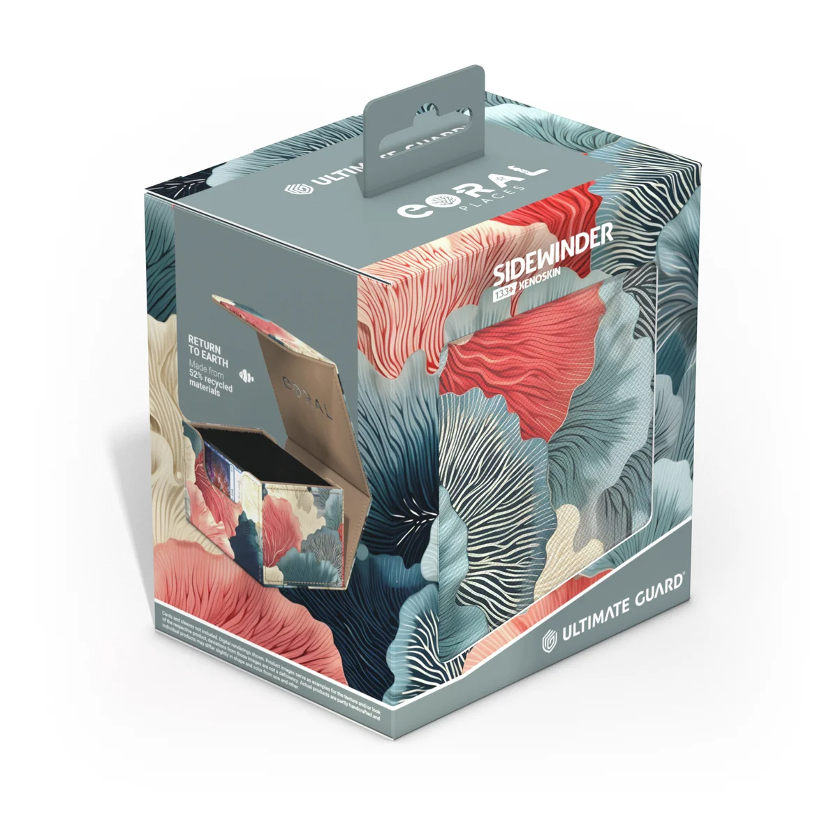 Ultimate Guard Sidewinder 133+ Coral Places Xenoskin deck box