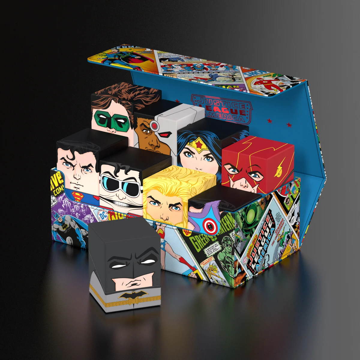 Squaroes Collectors Case DC Justice League mass storage deck box by Ultimate Guard