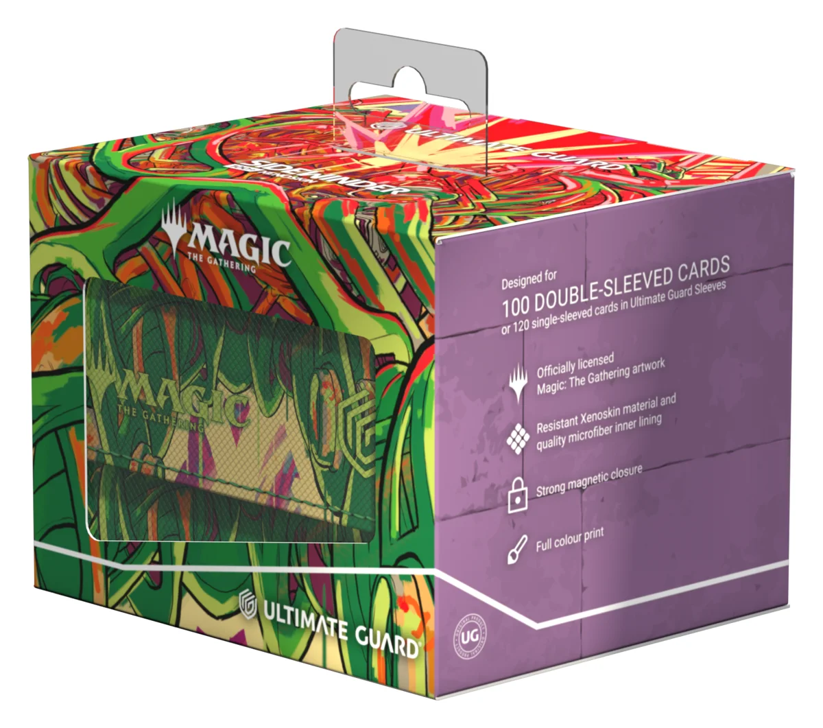 Ultimate Guard Sidewinder 100+ Xenoskin deck box from Magic: The Gathering's Aetherdrift set