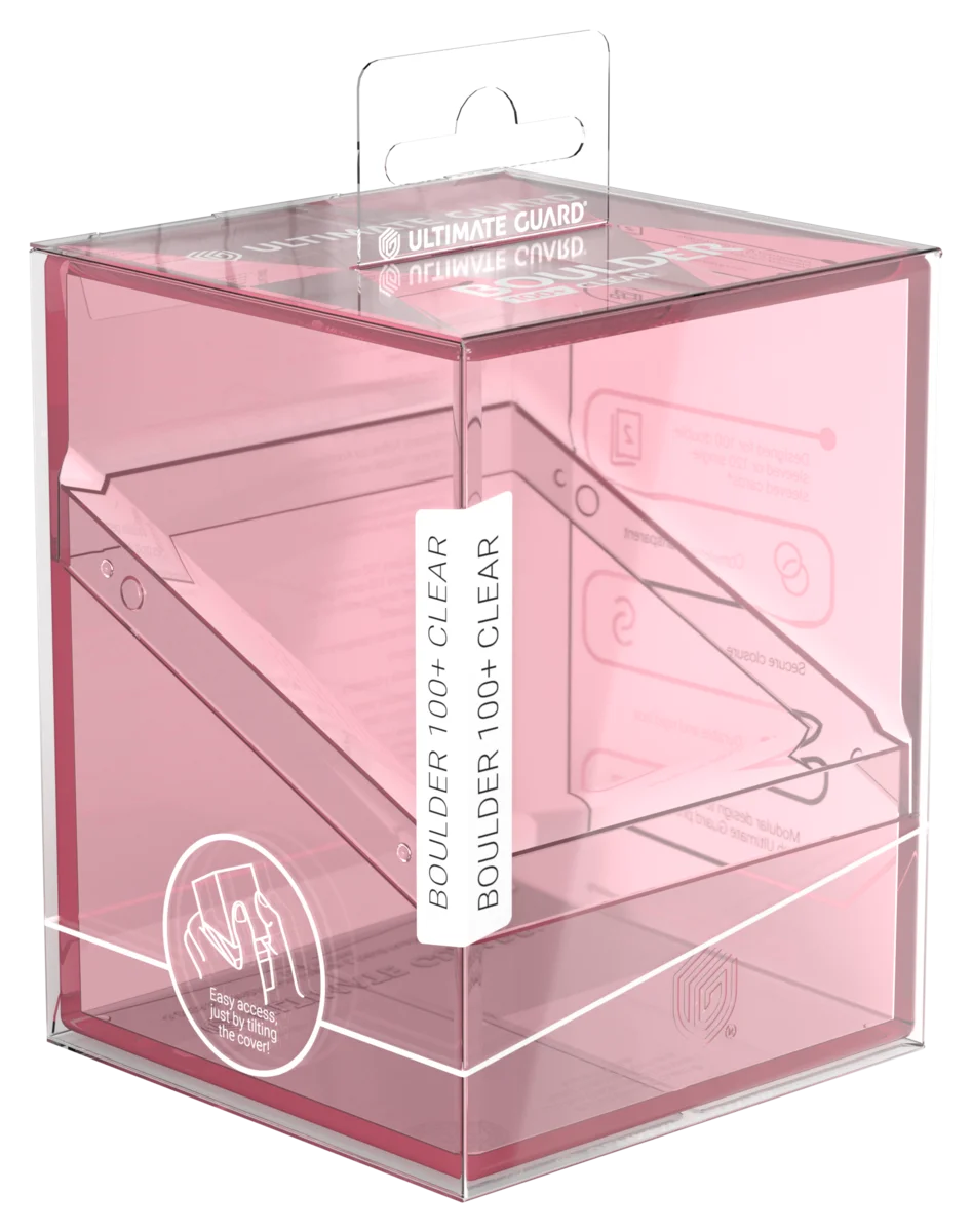 Ultimate Guard Boulder 100+ Clear - Rose Quartz
