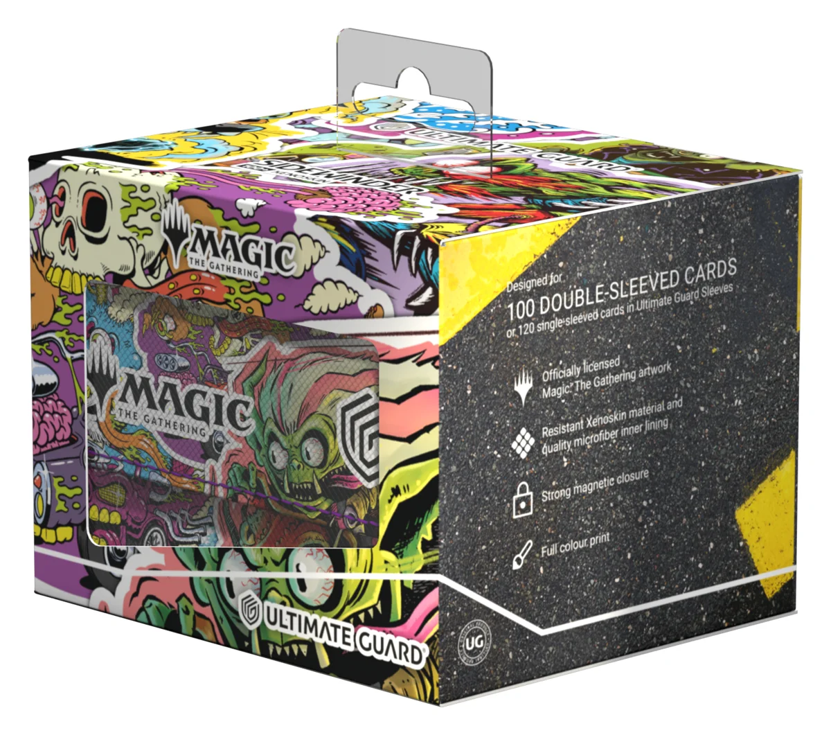 Ultimate Guard Sidewinder 100+ Xenoskin deck box from Magic: The Gathering's Aetherdrift set