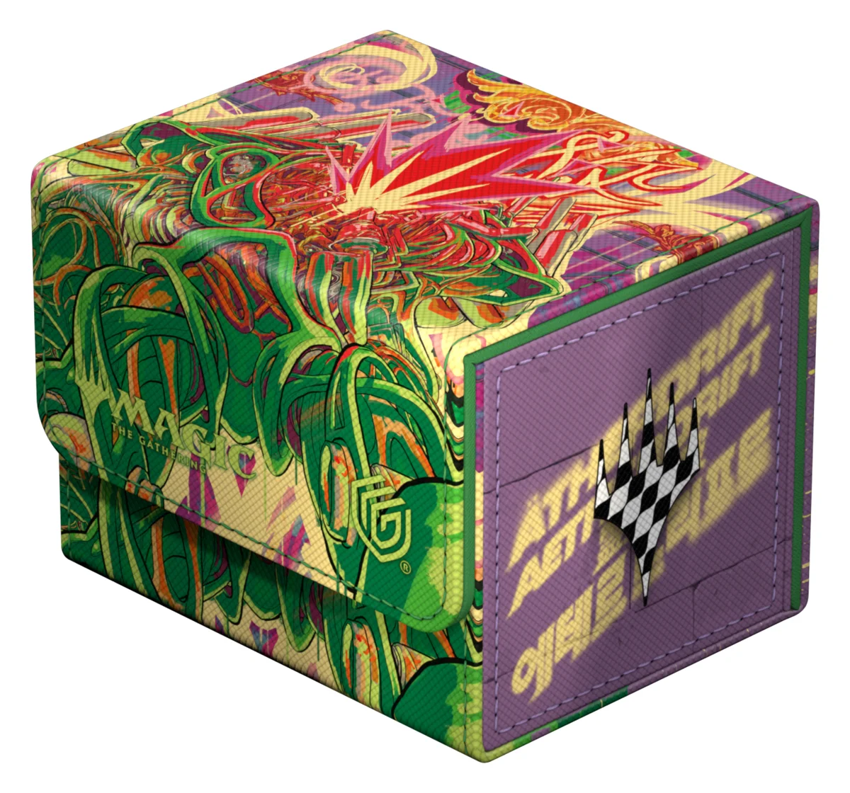 Ultimate Guard Sidewinder 100+ Xenoskin deck box from Magic: The Gathering's Aetherdrift set