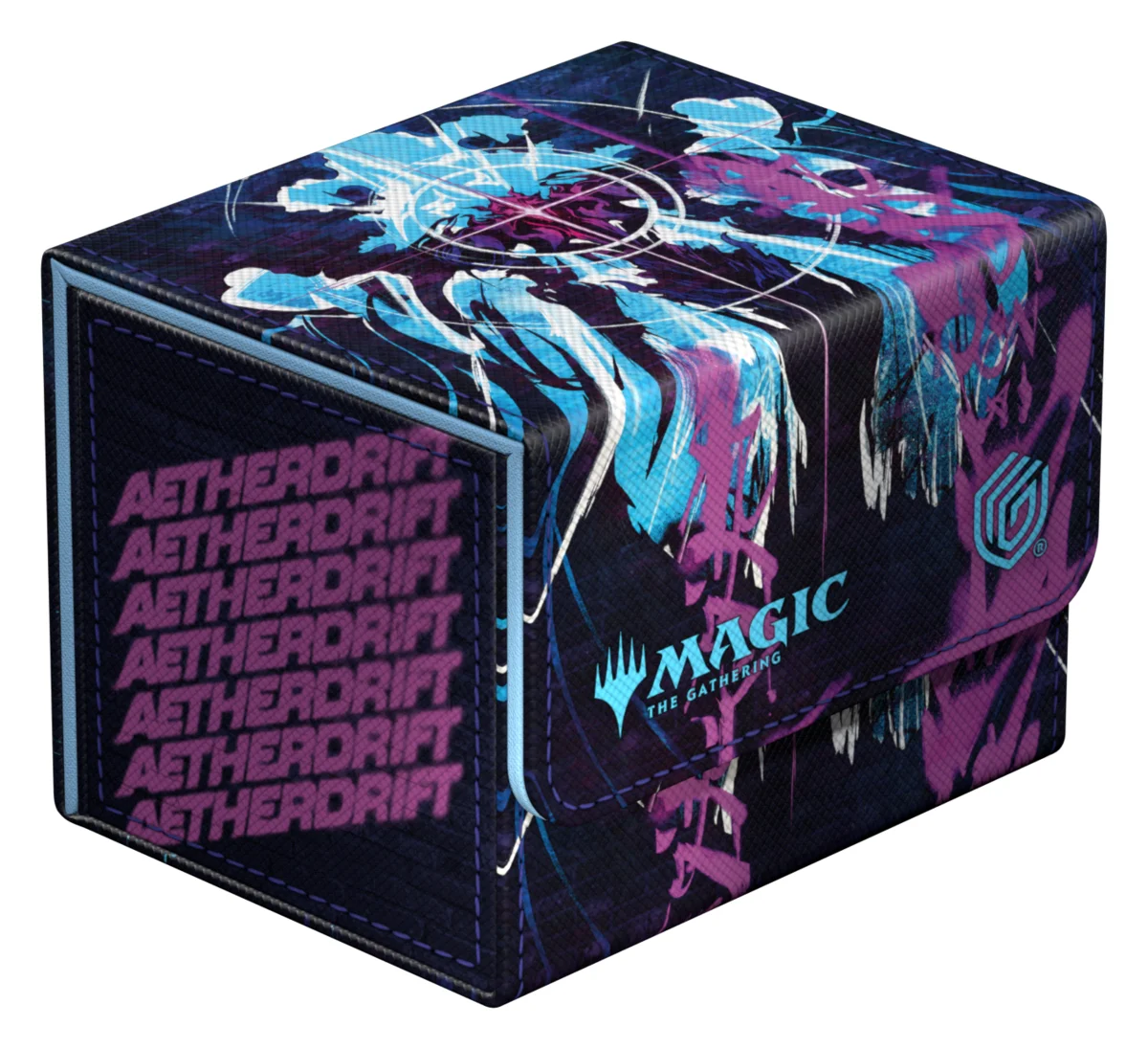 Ultimate Guard Sidewinder 100+ Xenoskin deck box from Magic: The Gathering's Aetherdrift set