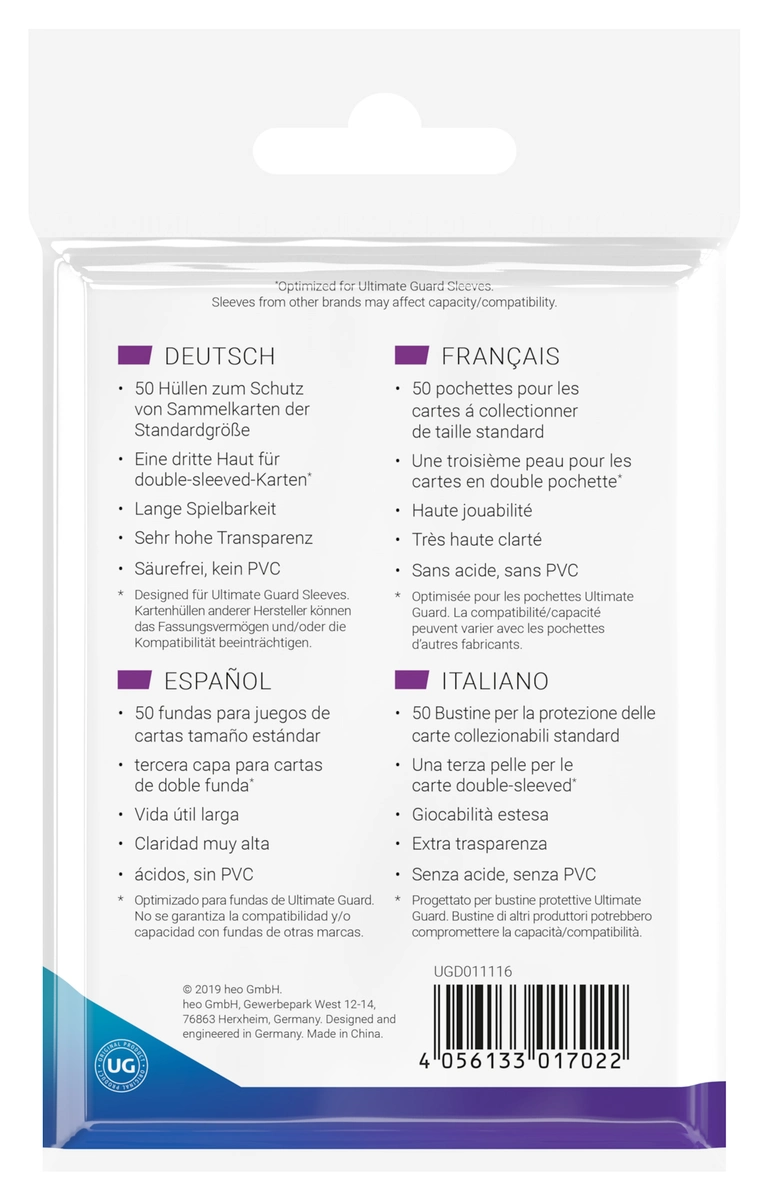 Ultimate Guard Supreme UX 3rd Skin Sleeves