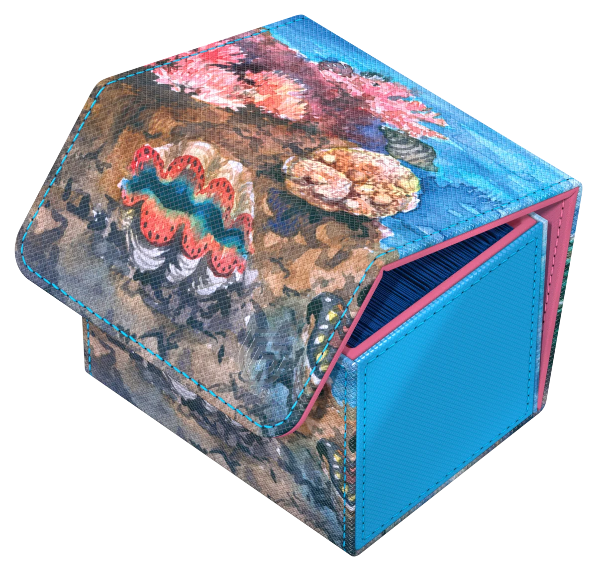 Ultimate Guard Sidewinder 100+ Xenoskin "Coral Places" - Seablue Hush