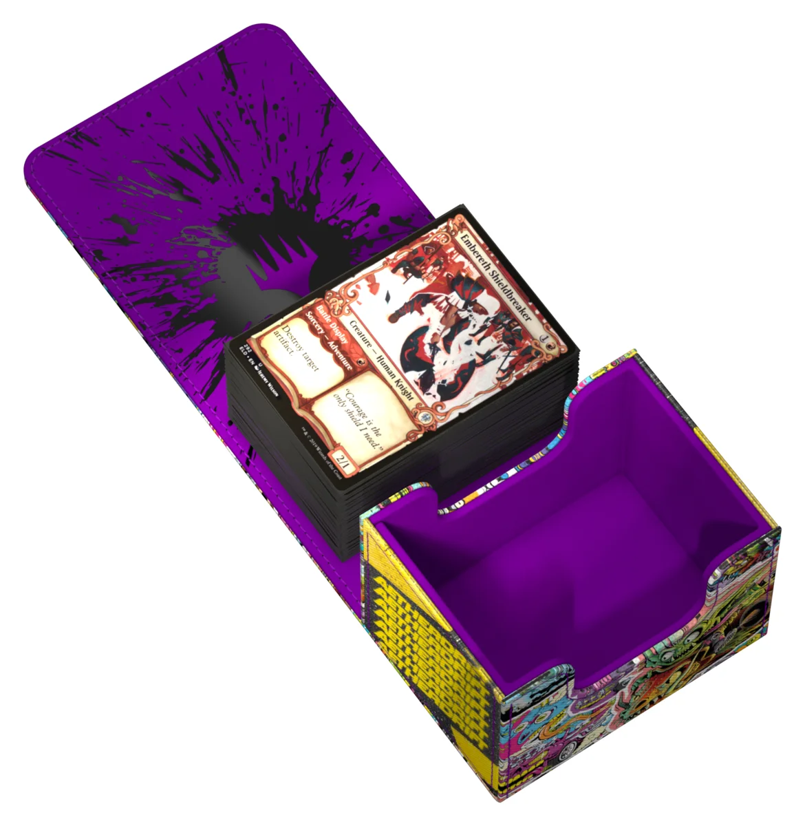 Ultimate Guard Sidewinder 100+ Xenoskin deck box from Magic: The Gathering's Aetherdrift set