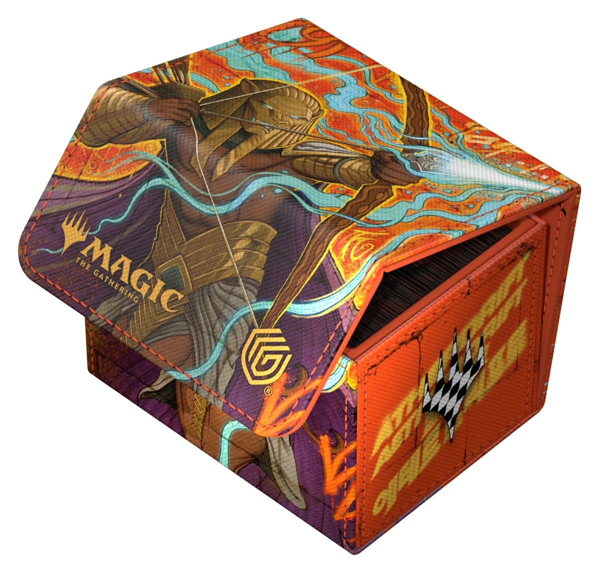 Ultimate Guard Sidewinder 100+ Xenoskin deck box from Magic: The Gathering's Aetherdrift set