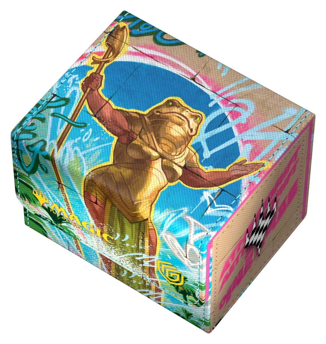 Ultimate Guard Sidewinder 100+ Xenoskin deck box from Magic: The Gathering's Aetherdrift set